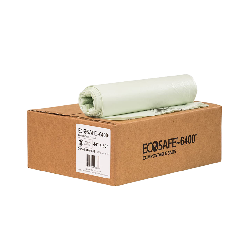 Compostable Eco Safe Organic Bags 44x60 .5mil ICS Clean Supplies