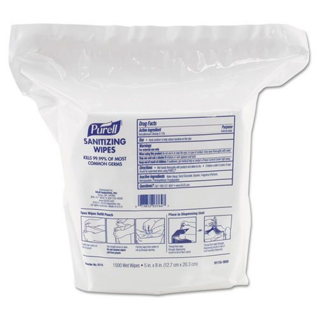 Purell Wipe Roll 1500 ct. - ICS Clean Supplies