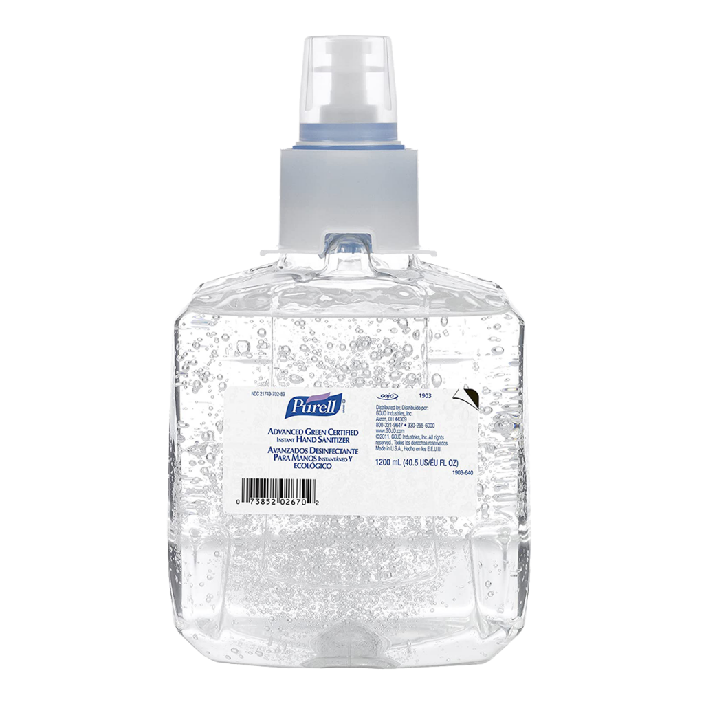Purell Gel Hand Sanitizer Dispenser Cartridge 1200mL ICS Clean Supplies