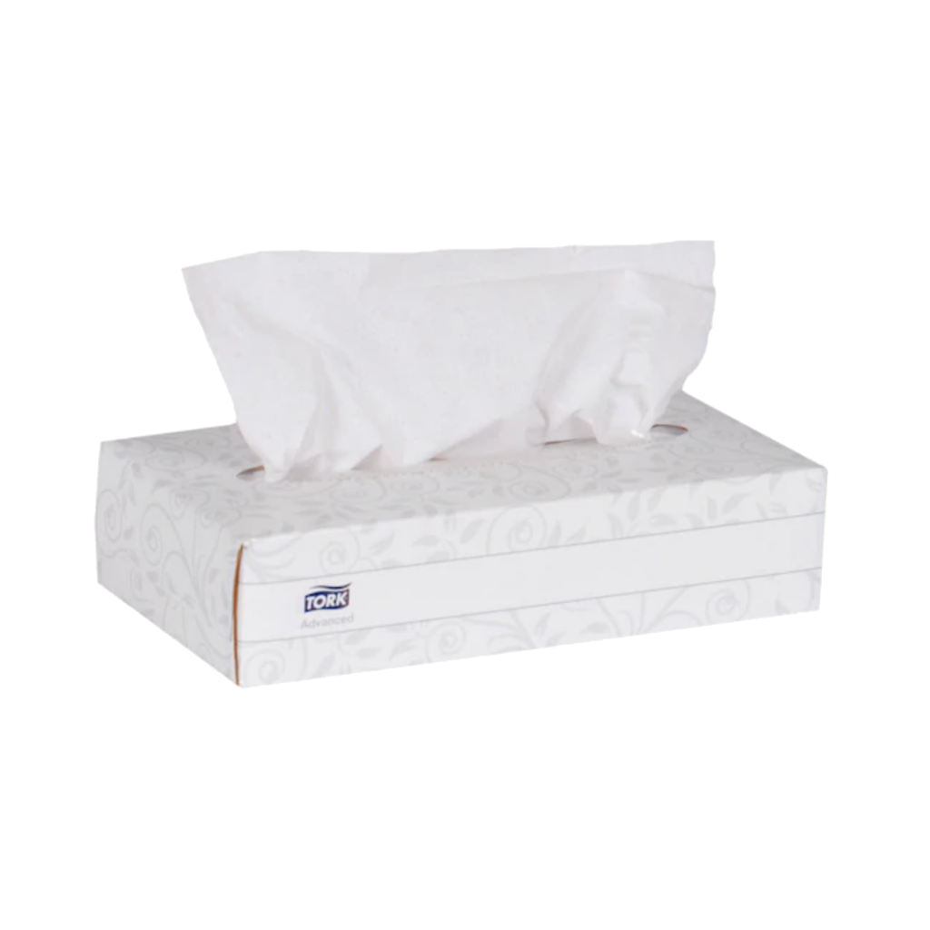 Tork Advanced 2 Ply Facial Tissue Flat Box ICS Clean Supplies