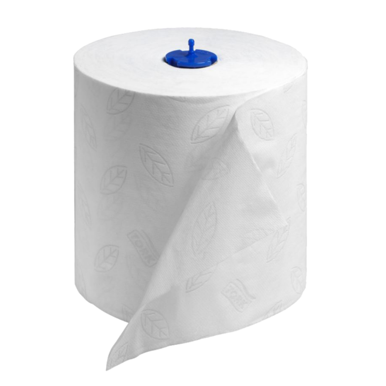 Tork 290019 White Paper Towel Roll, 6 rolls in 1 case