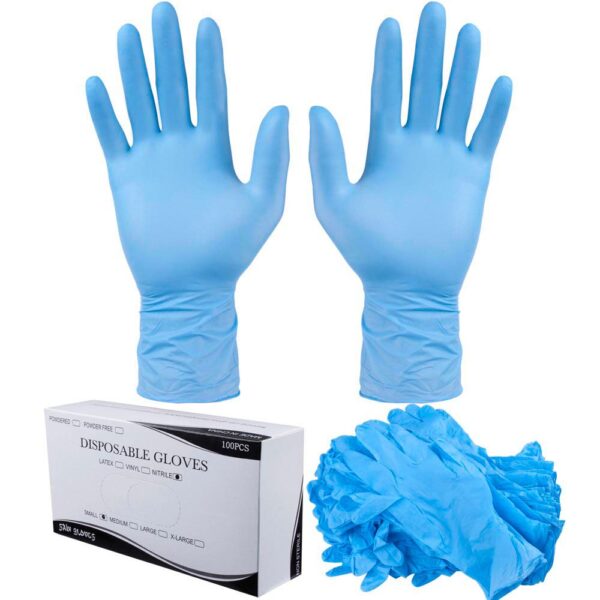 Nitrile gloves with box